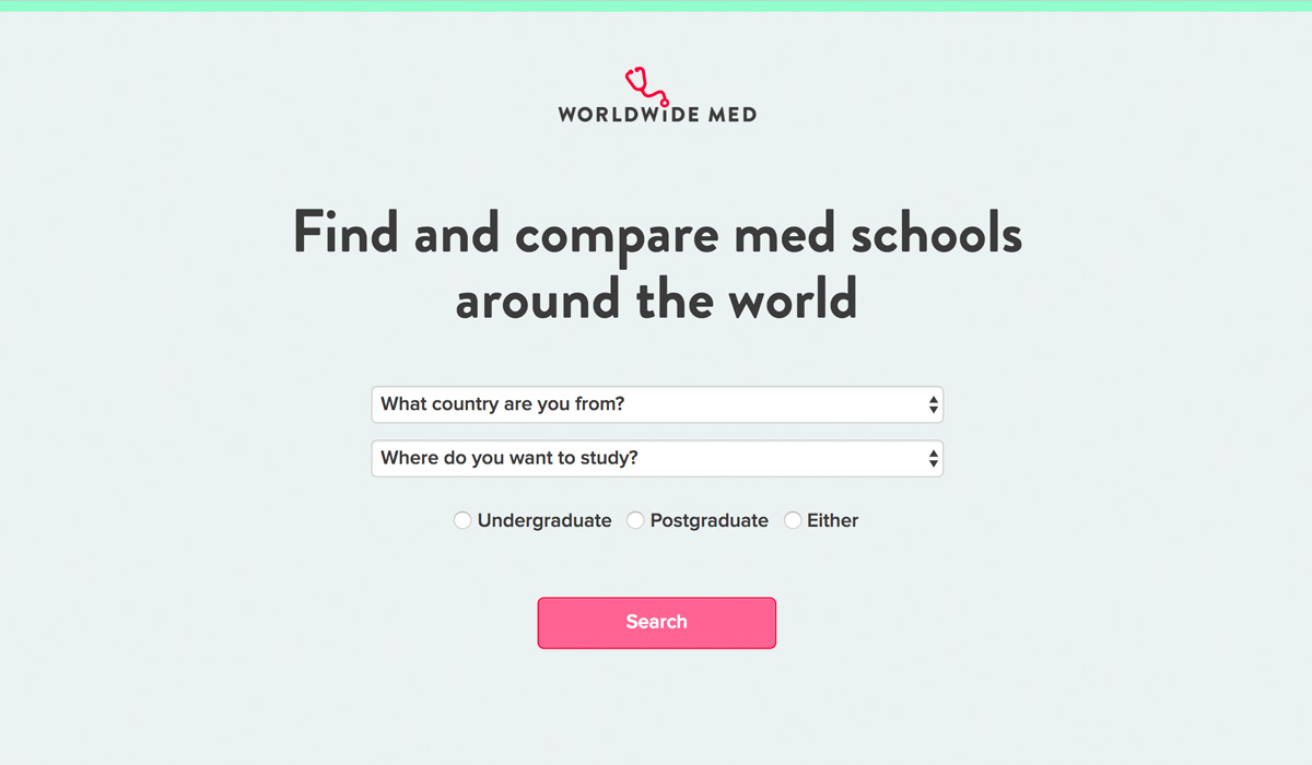 Building a search engine for med schools